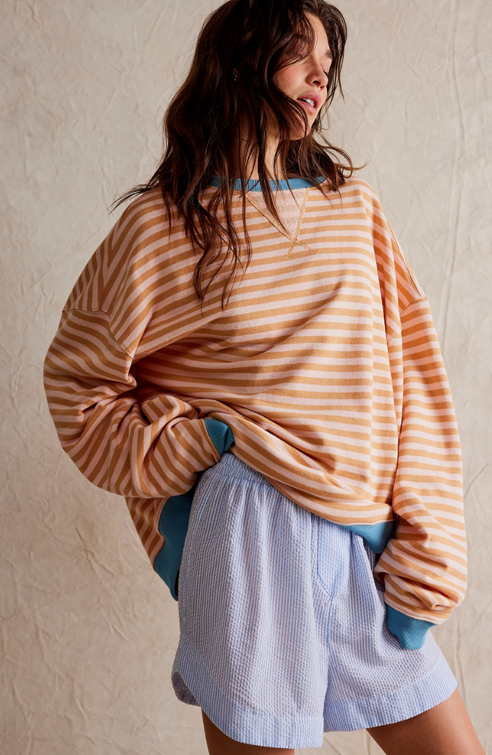 Maya | Striped Oversized Sweater