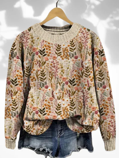 Leah | Comfortable Floral Sweater