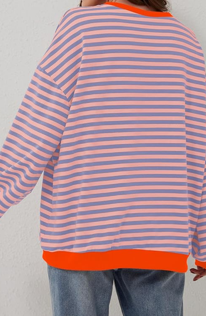 Maya | Striped Oversized Sweater