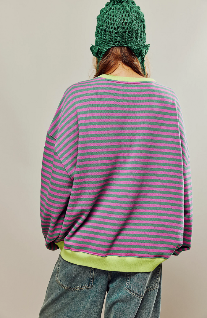 Maya | Striped Oversized Sweater