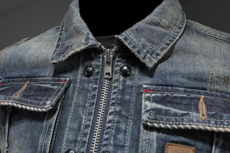 Leon | Zip-Up Denim Jacket