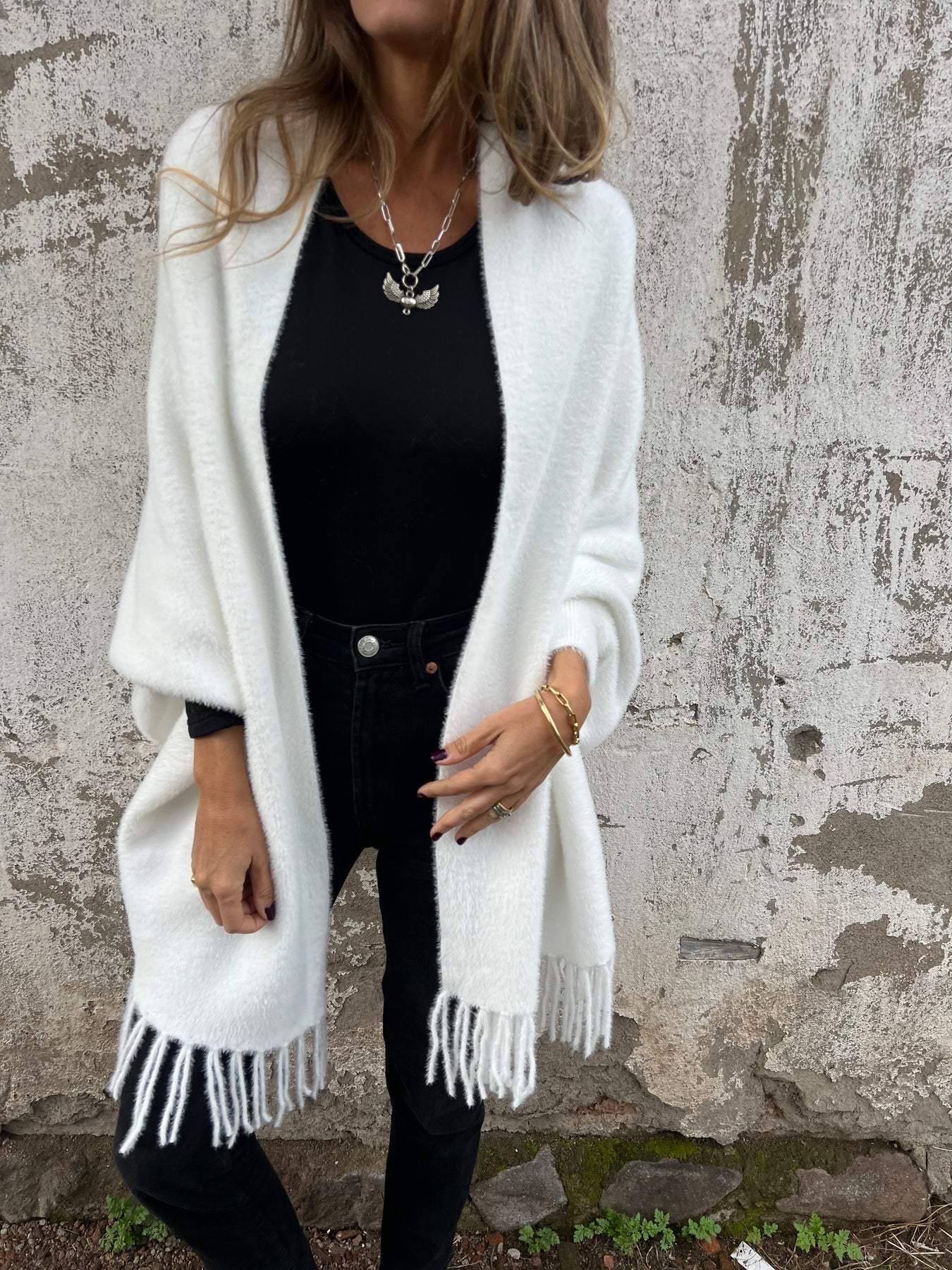 Sarah | Elegant Long-Sleeve Wrap Sweater